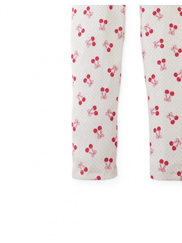 Lucia Leggings with All-Over Cherry Print