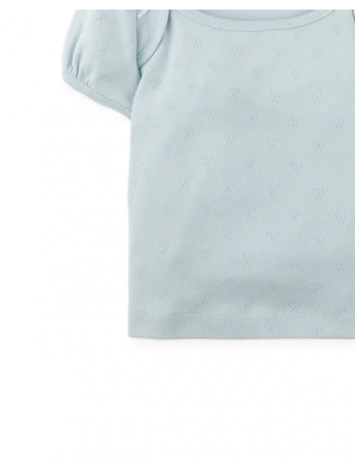 Suzie Cropped Top with Bow Applique'