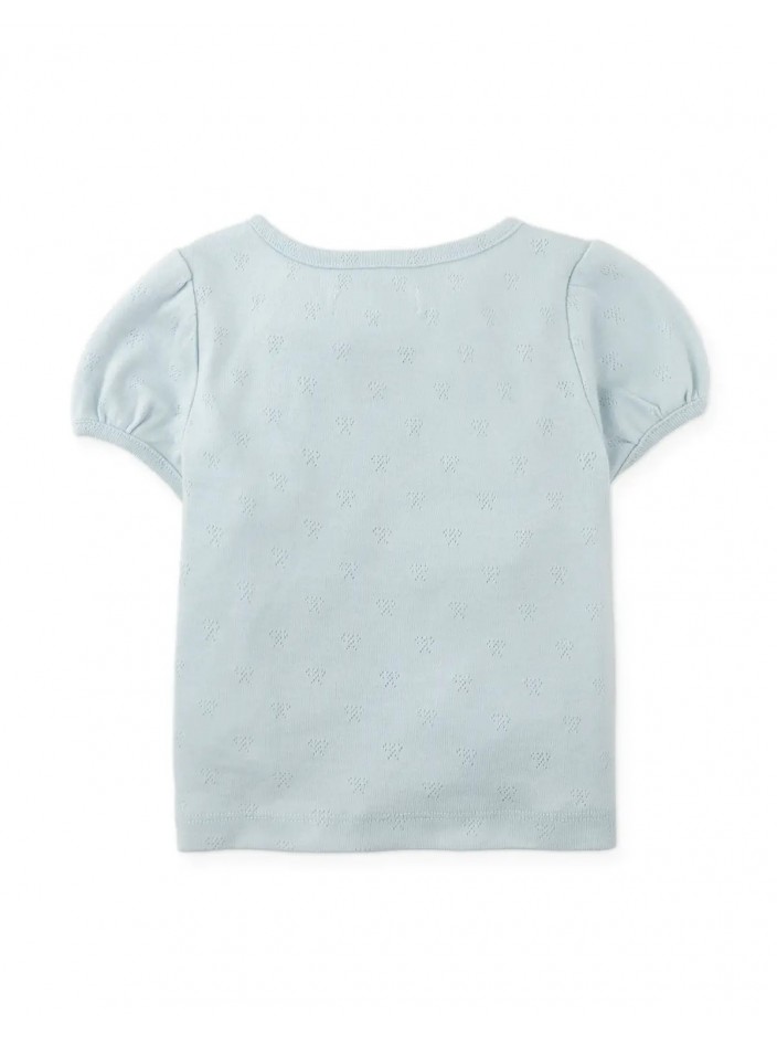 Suzie Cropped Top with Bow Applique'