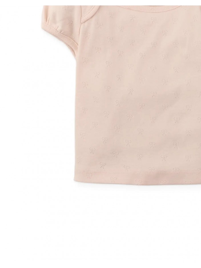 Suzie Cropped Top with Bow Applique'