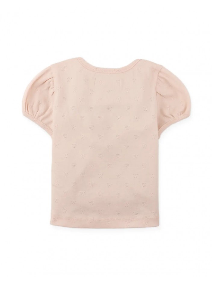 Suzie Cropped Top with Bow Applique'