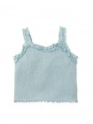 Gigi Fully Smocked Tank Top with Set-in Ruffles