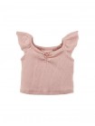 Baby Syndra Pointelle Top with Printed Skirt Set