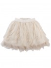 Marielle Tiered Ruffle Tulle Skirt with Corsage on Waist