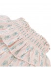 Gracie Floral Print Smocked and Tiered Peplum Skirt