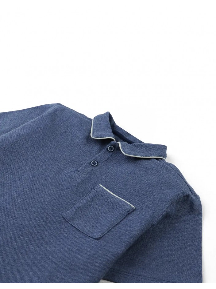 Edwin Polo Shirt with Piping Details