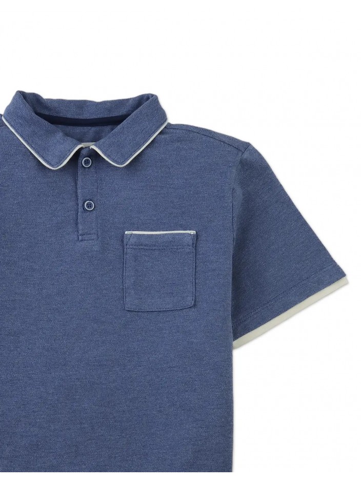 Edwin Polo Shirt with Piping Details