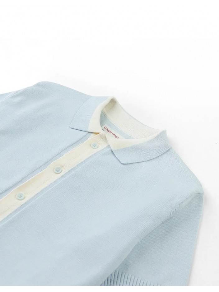 Albert Knitted Button-Down Polo