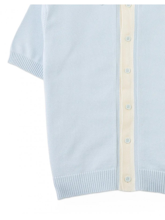 Albert Knitted Button-Down Polo