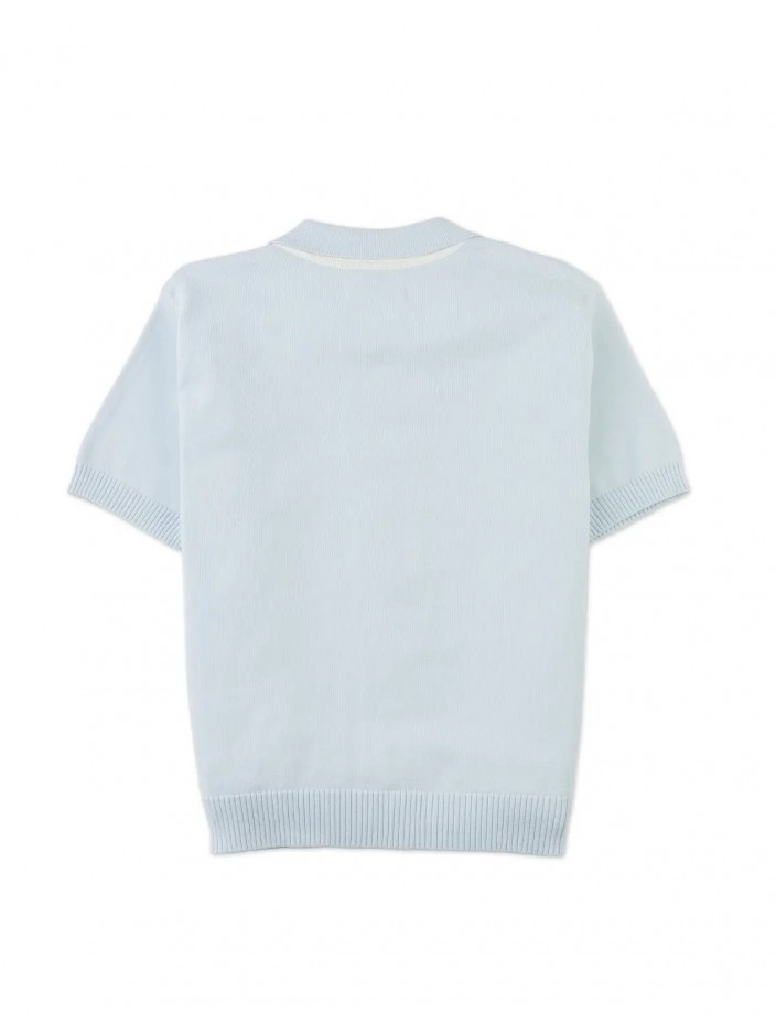 Albert Knitted Button-Down Polo