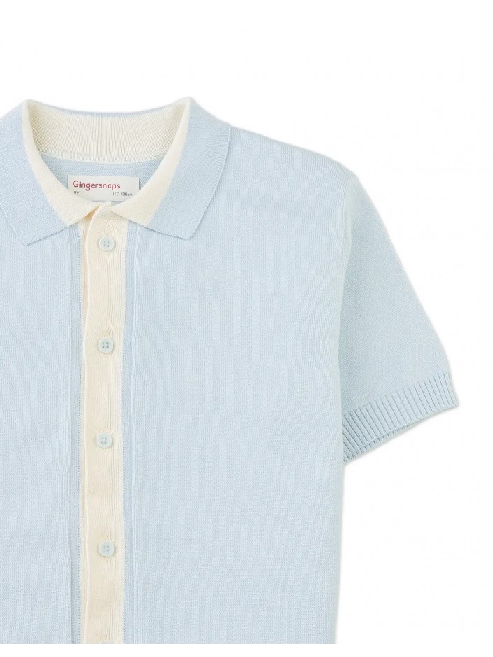 Albert Knitted Button-Down Polo