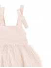 Baby Michelle Knitted Top and Feather Fabric Combi Dress