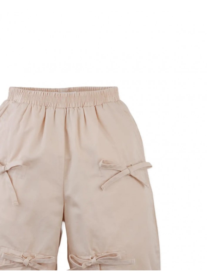 Baby Bijou Ruched Pants with Bows