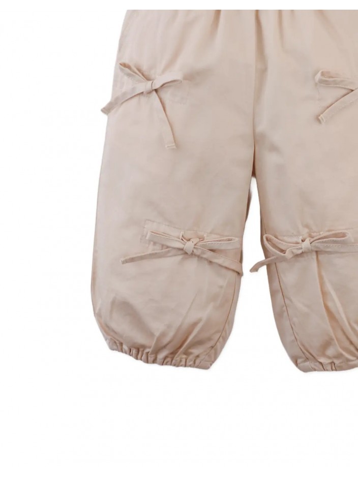 Baby Bijou Ruched Pants with Bows