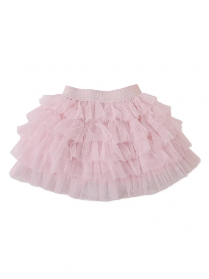 Baby Helene Tulle Tiered Skirt with Gold Details