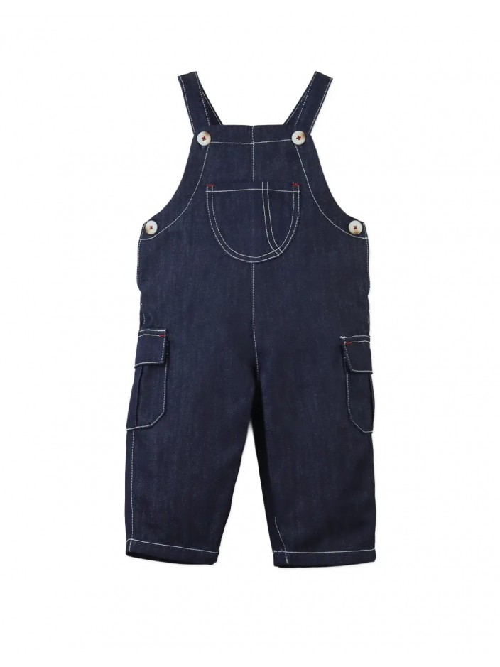 Baby Albie Denim Cargo Dungarees