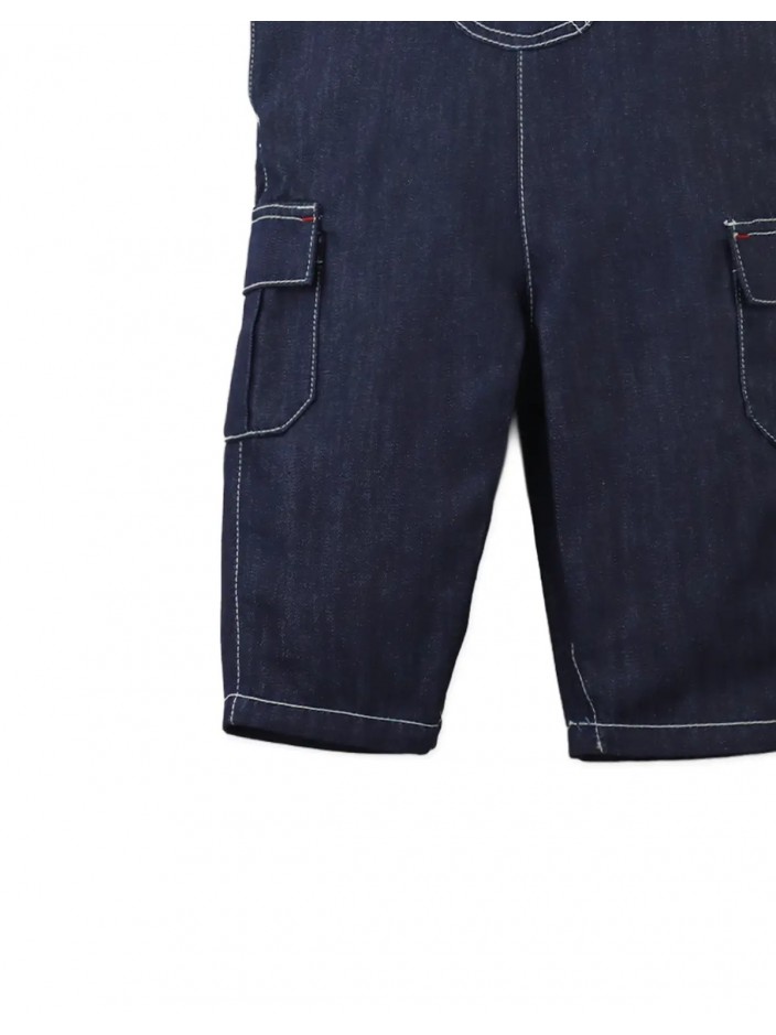 Baby Albie Denim Cargo Dungarees