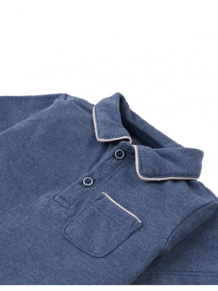 Baby Edwin Polo Shirt with Piping Details