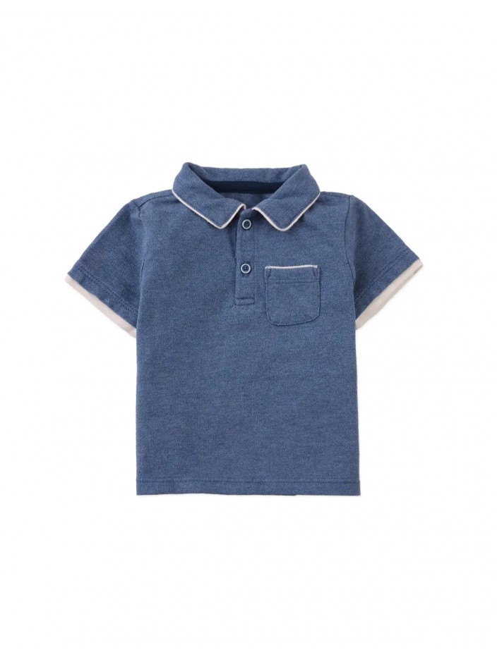 Baby Edwin Polo Shirt with Piping Details