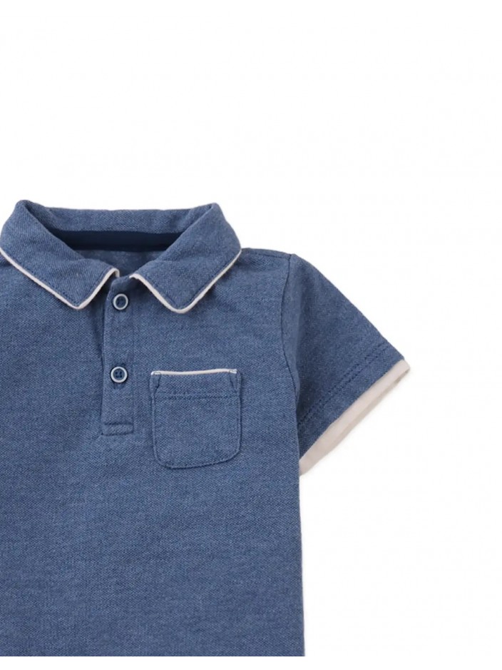 Baby Edwin Polo Shirt with Piping Details