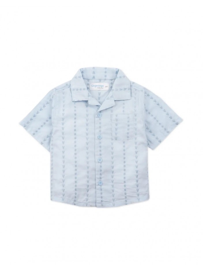 Baby Graham Shirt with Textured Stripes