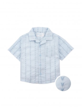 Baby Graham Shirt with Textured Stripes