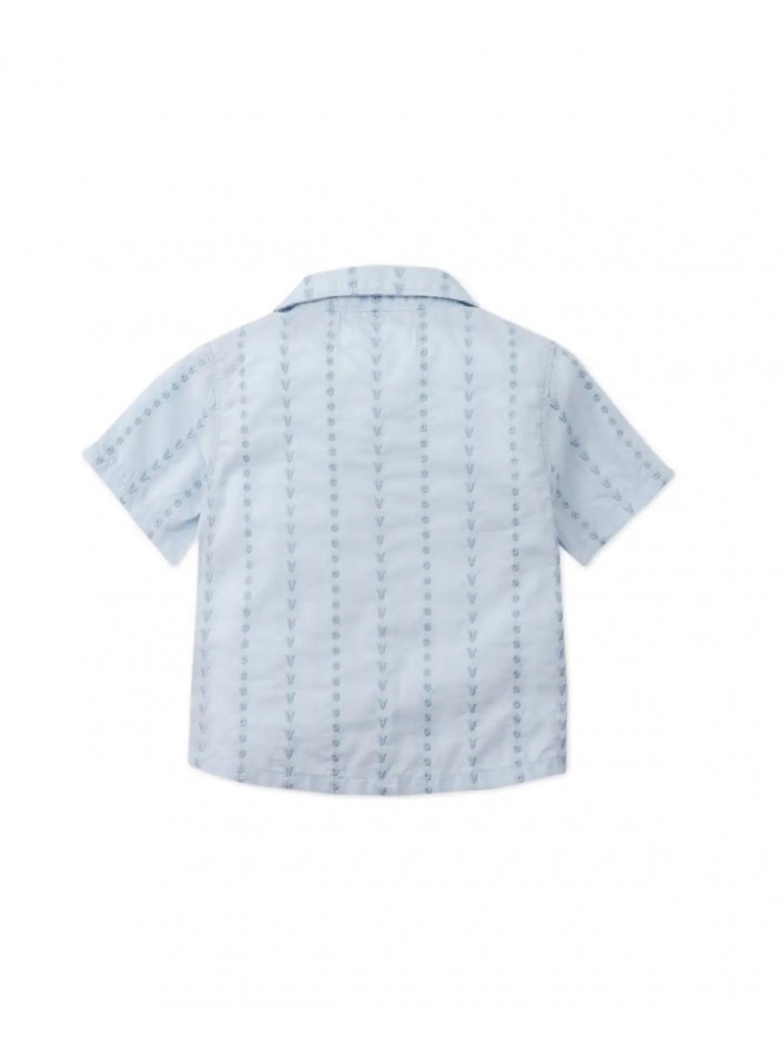 Baby Graham Shirt with Textured Stripes