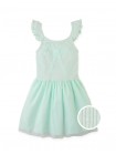 Elara Drop-Waist Dress with Tulle Skirt