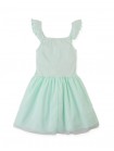 Elara Drop-Waist Dress with Tulle Skirt