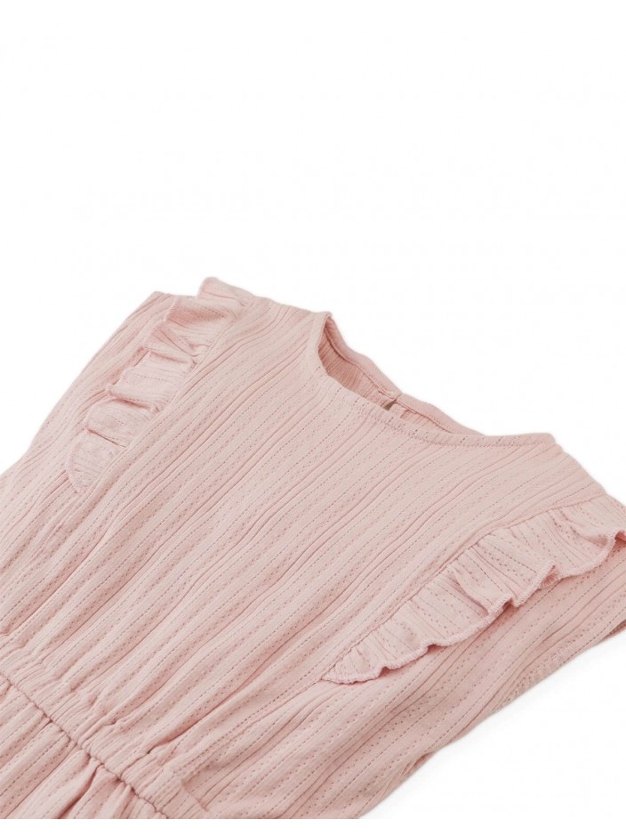 Fleur Sleeveless Playsuit with Ruffle Details