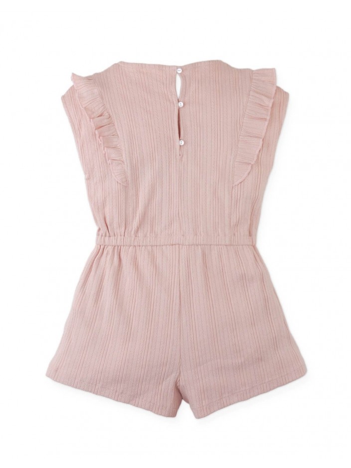 Fleur Sleeveless Playsuit with Ruffle Details