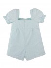 Daniela Bow Eyelet Playsuit with Ruffled Sweetheart Neckline