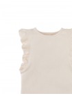 Cici Tank Top with Ruffled Sleeves and Embroidered Gg Logo