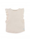 Cici Tank Top with Ruffled Sleeves and Embroidered Gg Logo