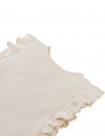 Cici Tank Top with Ruffled Sleeves and Embroidered Gg Logo
