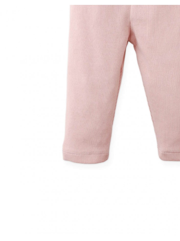 Baby Lucia Leggings with Plain Ribbing
