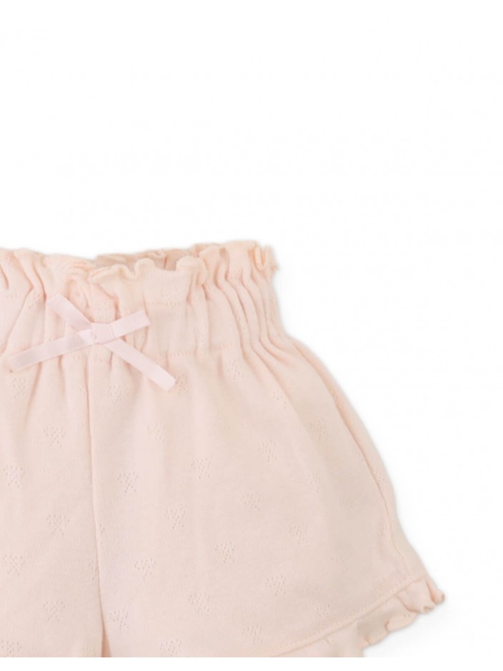 Baby Faye Shorts with Waistband and Bow Applique