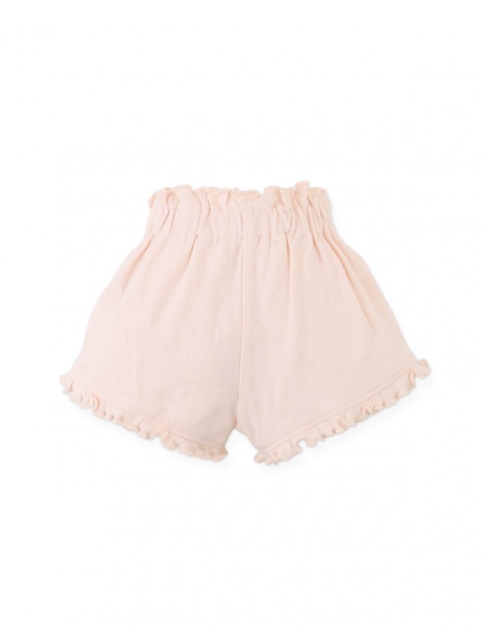 Baby Faye Shorts with Waistband and Bow Applique