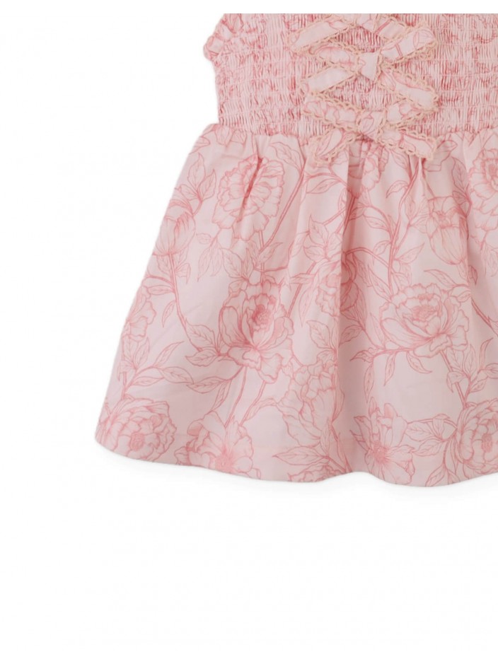 Baby Marguerite Smocked Toile Dress with Bows