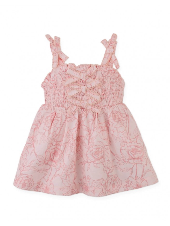 Baby Marguerite Smocked Toile Dress with Bows
