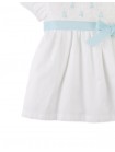 Baby Kienna Short Sleeves Smocked Dress with Belt and Bow Details