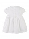 Baby Kienna Short Sleeves Smocked Dress with Belt and Bow Details