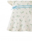 Baby Giselle Puff Sleeves Dress with Satin Ribbon Trim on Waist