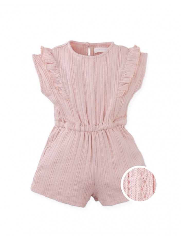 Baby Fleur Sleeveless Playsuit with Ruffle Details