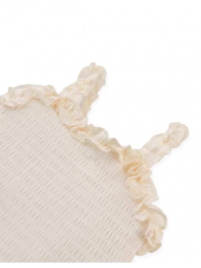 Baby Gigi Fully Smocked Tank Top with Set-in Ruffles