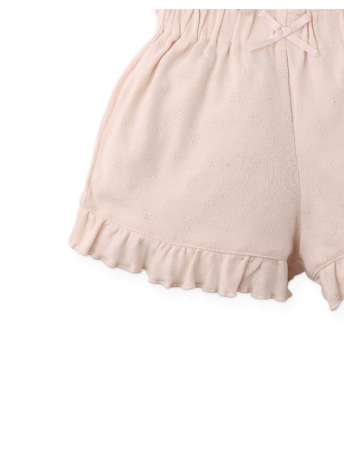 Faye Shorts with Waistband and Bow Applique