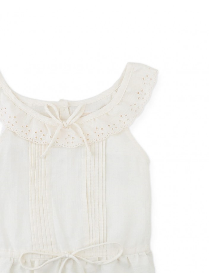 Juliette Eyelet Ruffled Top with Peplum Hem