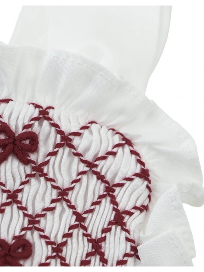 Baby Lina Smocked Blouse with Ruffles and Bows