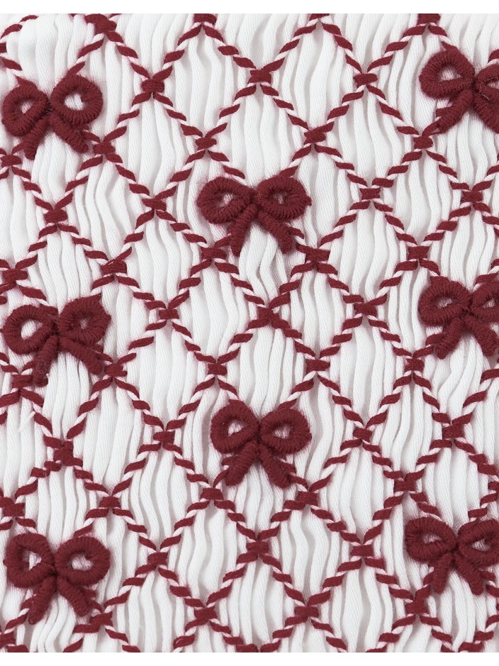 Baby Lina Smocked Blouse with Ruffles and Bows