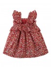 Baby Lulu Smocked Tiered Dress with Ruffle Sleeves